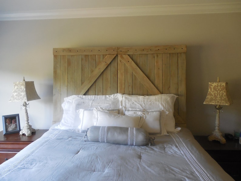Barn Door Queen Headboard / Rustic Barn Gate Etsy