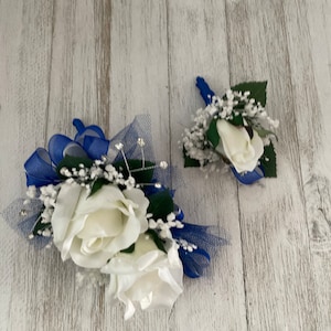 dill blue cheese dressing Navy Blue Wrist Corsage