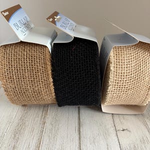 2 1/2-inch natural burlap-READY TO SHIP