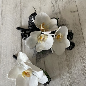 Corsage and boutonniere designed with a real touch Phalaenopsis orchid-READY TO SHIP