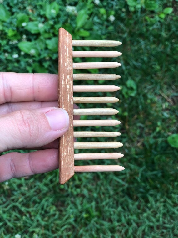 Wooden Comb Hand Carved Natural Hair Care Hand Comb Etsy