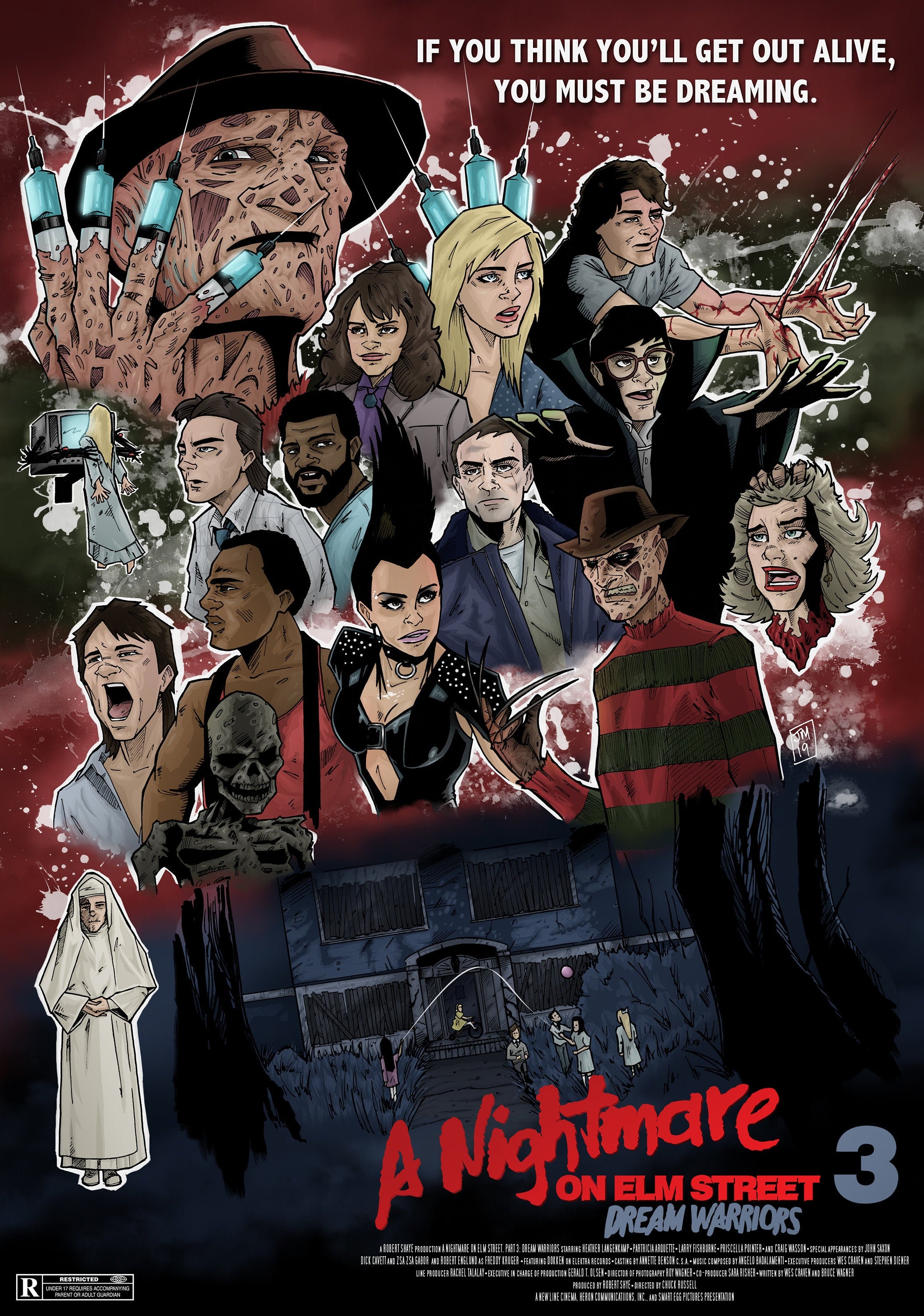 A Nightmare On Elm Street Part 3 Dream Warriors Alternative | Etsy