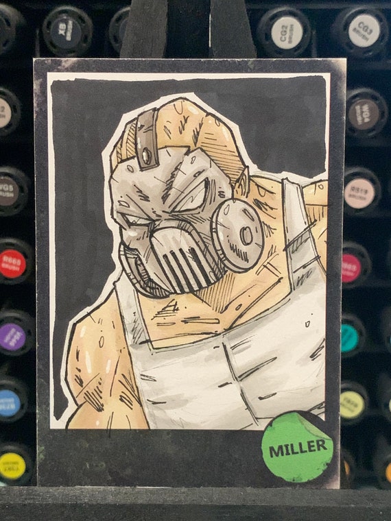 Vlad From The Hack Slash Comic Horror Sketch Card Original Art Etsy