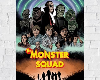 The Monster Squad alternative movie poster print horror