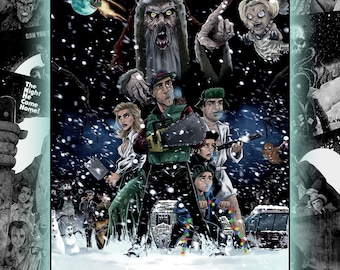 National Lampoons Krampus Vacation A4 print horror