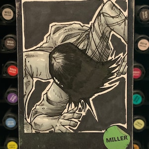 Sadako the Ring Horror sketch card original art