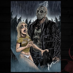 Friday the 13th Jason Voorhees A4 print horror