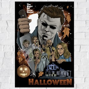 ジョン・カーペンターの『ハロウィン』（1978年）公式ライセンスアートプリント
