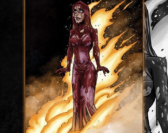 Carrie White Prom Queen A4 print horror