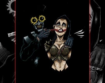 Terrifier Art the Clown A4 print horror