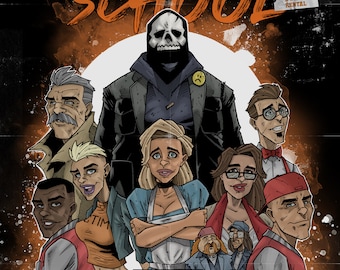 Death School VHS Cover horror slasher comic
