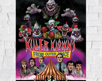 Killer Clowns From Outer Space alternative movie poster print horror KKFOS