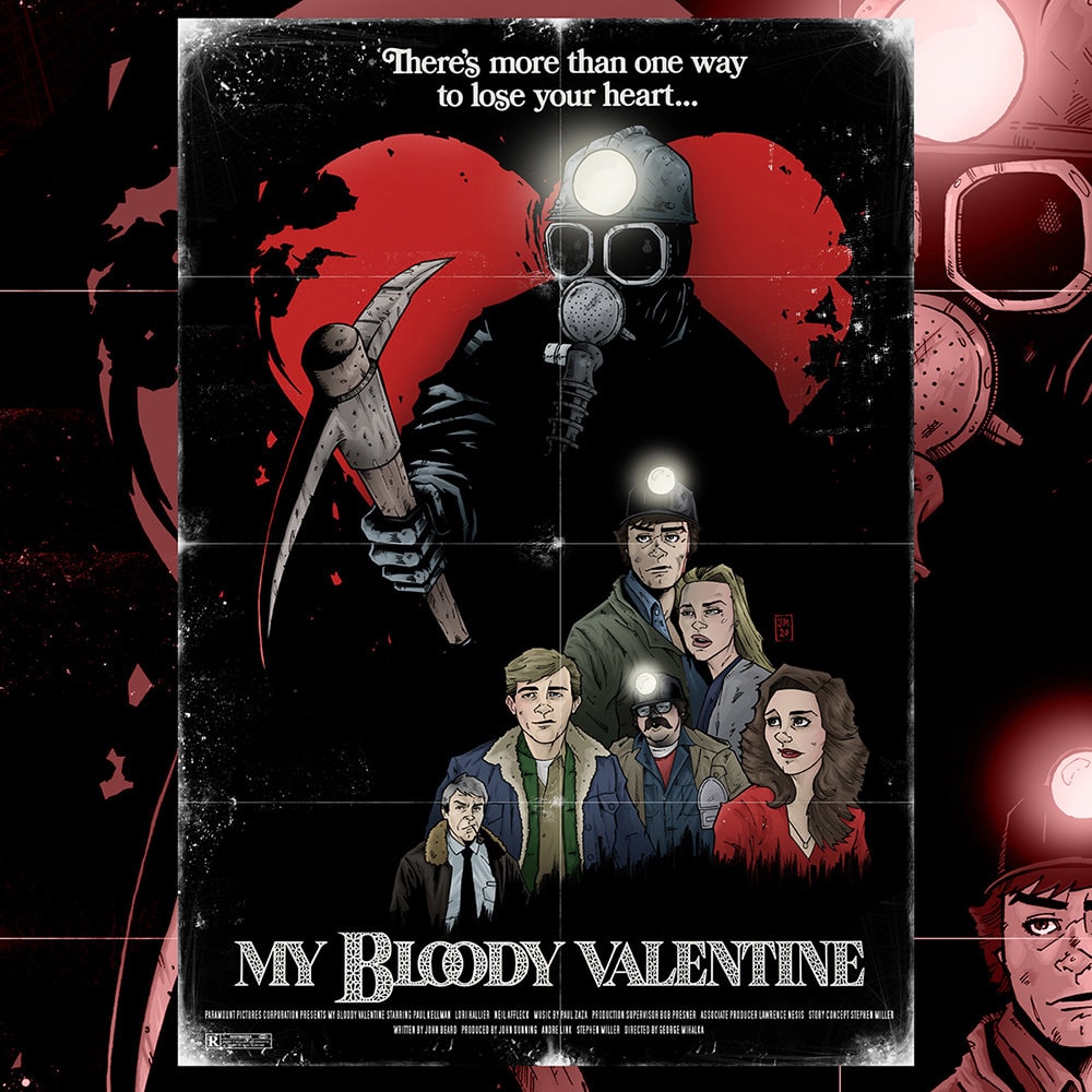 My Bloody Valentine 1981 Alternative Movie Poster Print Horror Etsy Uk
