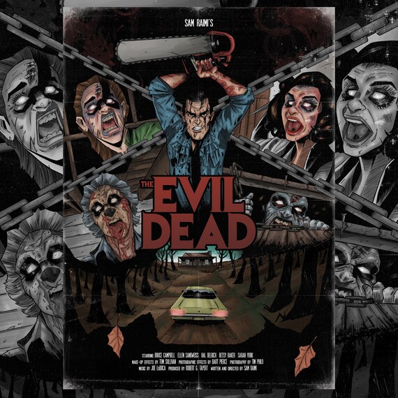 EVIL DEAD 1981 Alternative Movie Poster Print Etsy