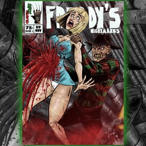 FREDDY KRUEGER A Nightmare on Elm Street A4 print horror