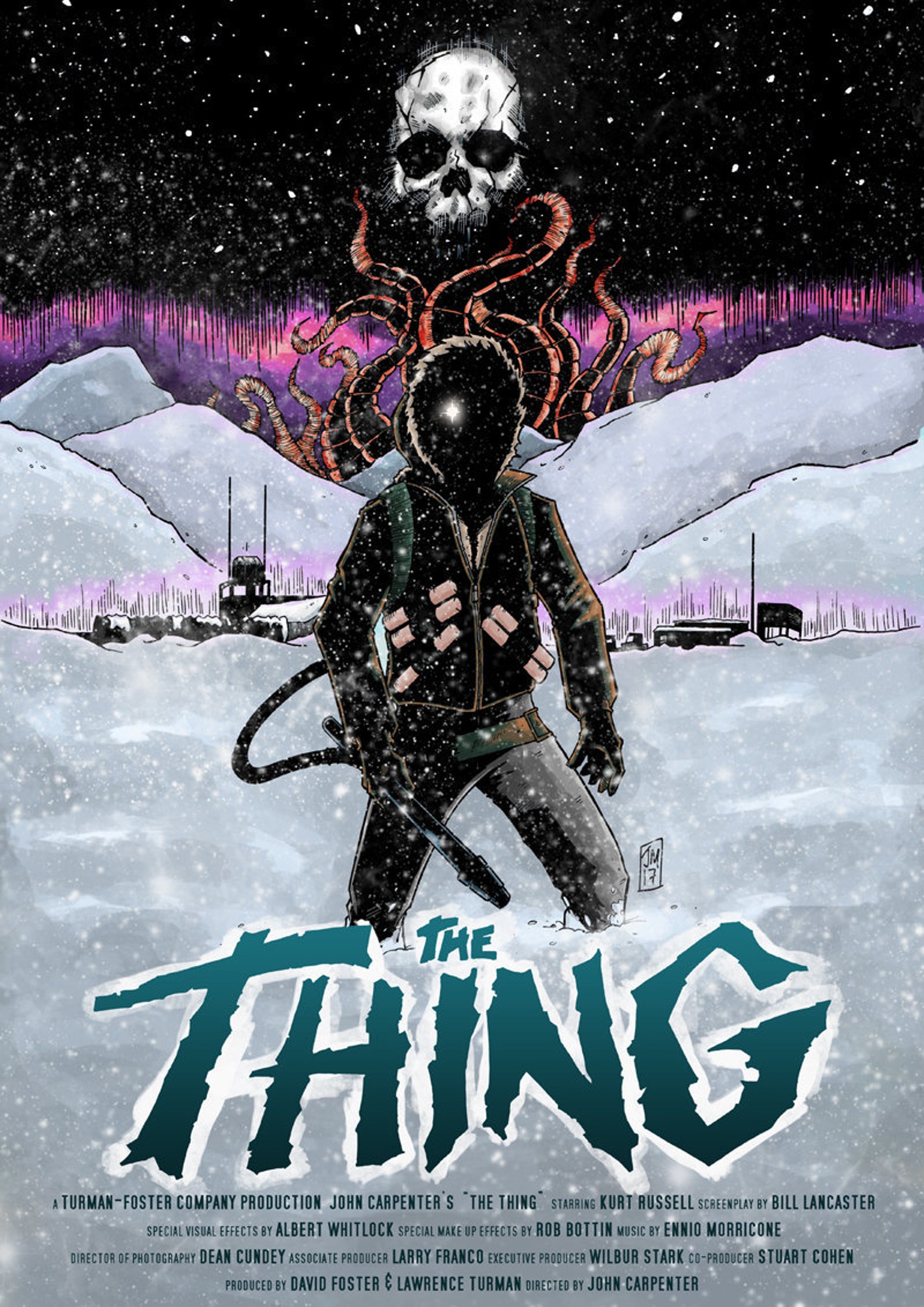 The Thing alternative movie poster print horror John Carpenter Etsy