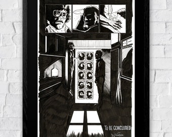 Michael Myers Halloween 1978 bob kill comic page ink drawing horror original art