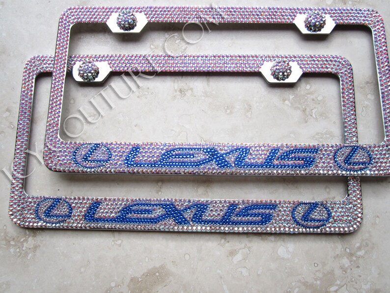 Crystal BLING LEXUS License Plate Frame with Swarovski Etsy