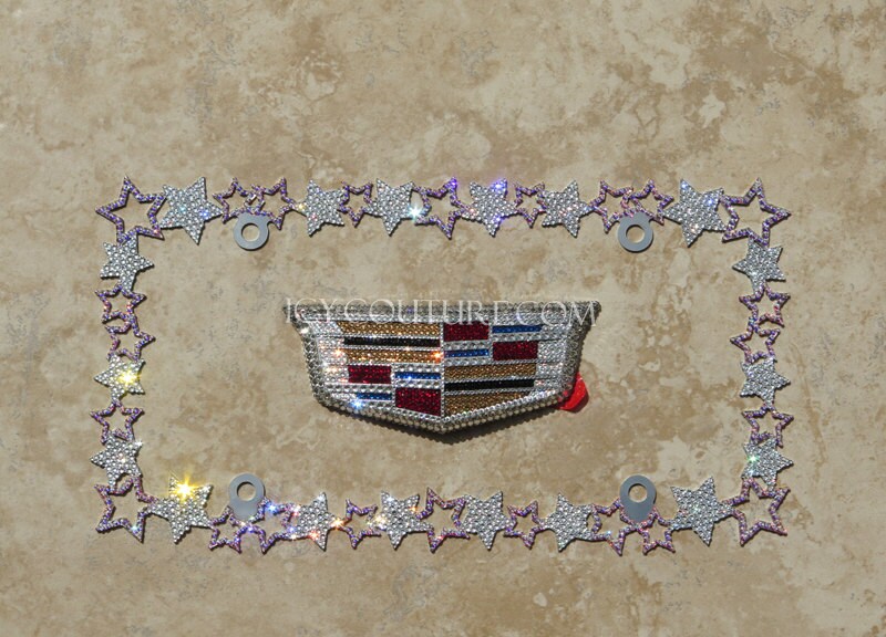 NEW Style Cadillac Logo Bling Emblems Swarovski Crystals Etsy
