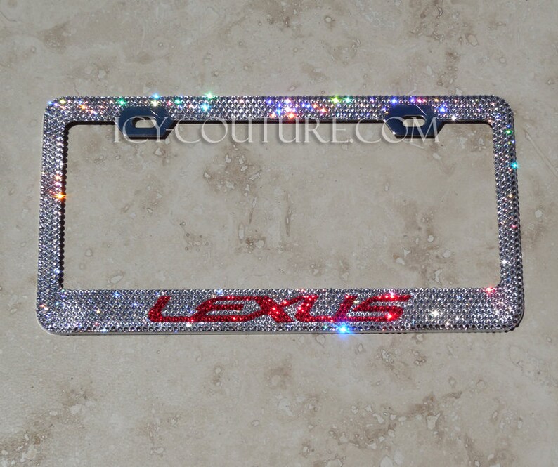 Crystal BLING LEXUS License Plate Frame with Swarovski Etsy