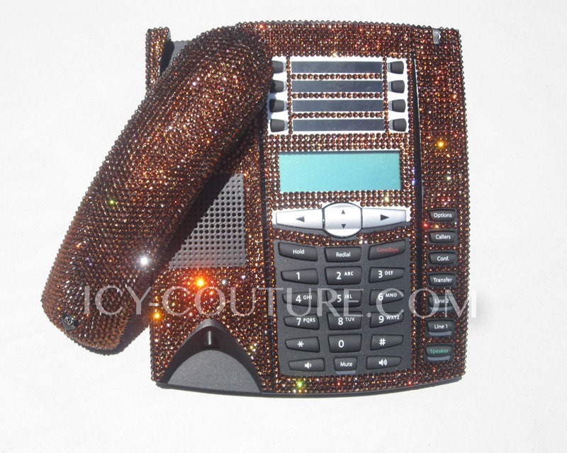 Crystal Bling Telephone with Swarovski Crystals Etsy