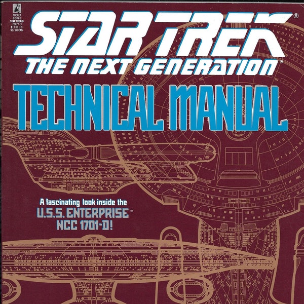 Large Paperback book-Star Trek-The Next Generation-1991-Reading Gift basket