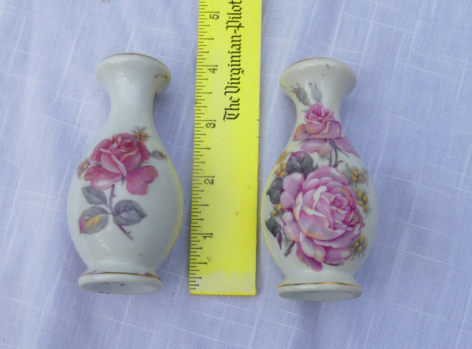 Vase-floral -small-white-pink Roses-wedding Gift-diy Floral - Etsy