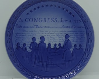 Collector Plate-United States Bicentenary- 1976-Congress- Office decor
