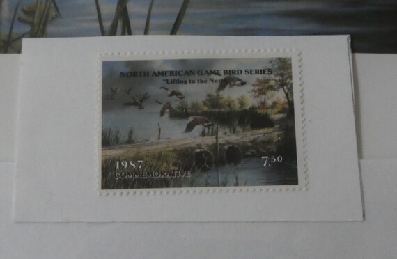 Signed Canadian Geese Print by Ken Zylla - 1987 Commemorative