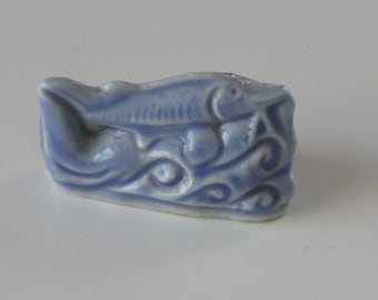 Blue Sturgeon-Fish -Wade-Figurine-For a Pisce- For a person who loves fishing