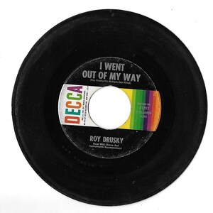 45-rpm record-I Got Some -vinyl-Roy Drusky-Decca-Gift for Granddad-1950s music
