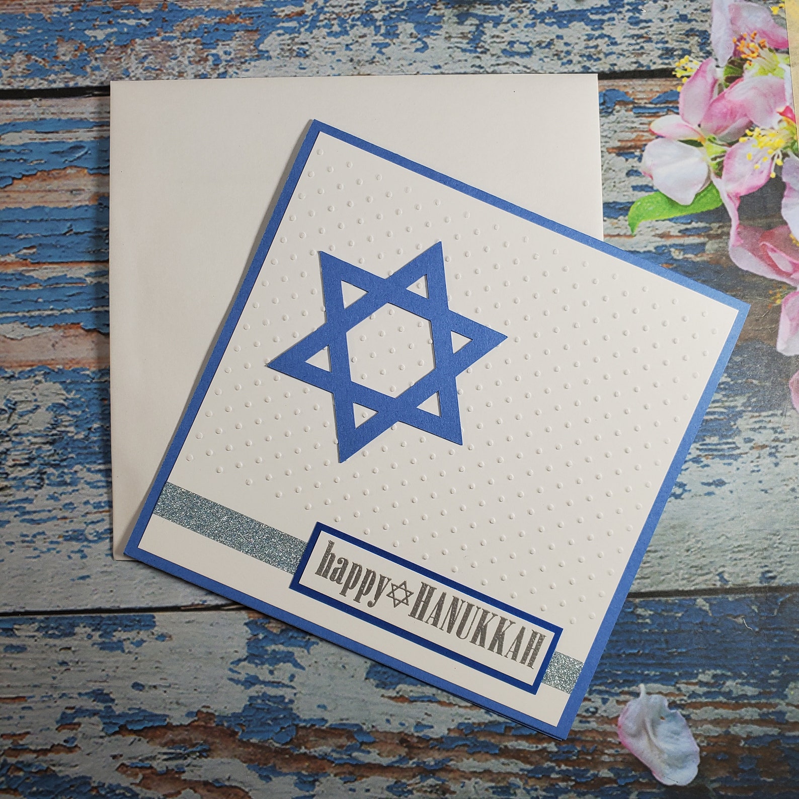 Hanukkah Card Handmade Hanukkah Card Star of David Etsy