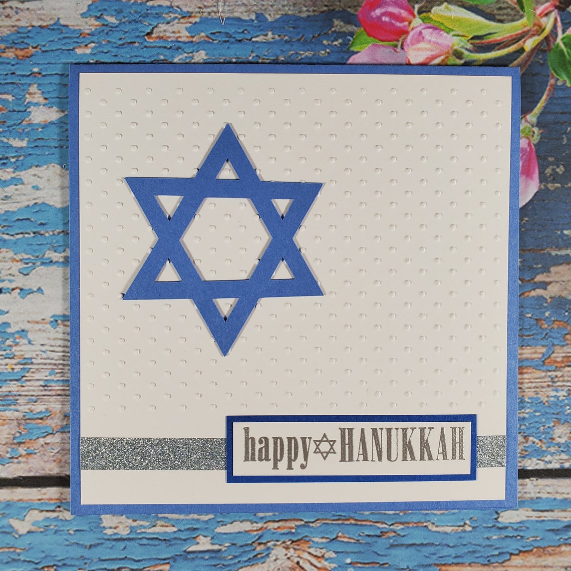 Hanukkah Card Handmade Hanukkah Card Star of David Etsy