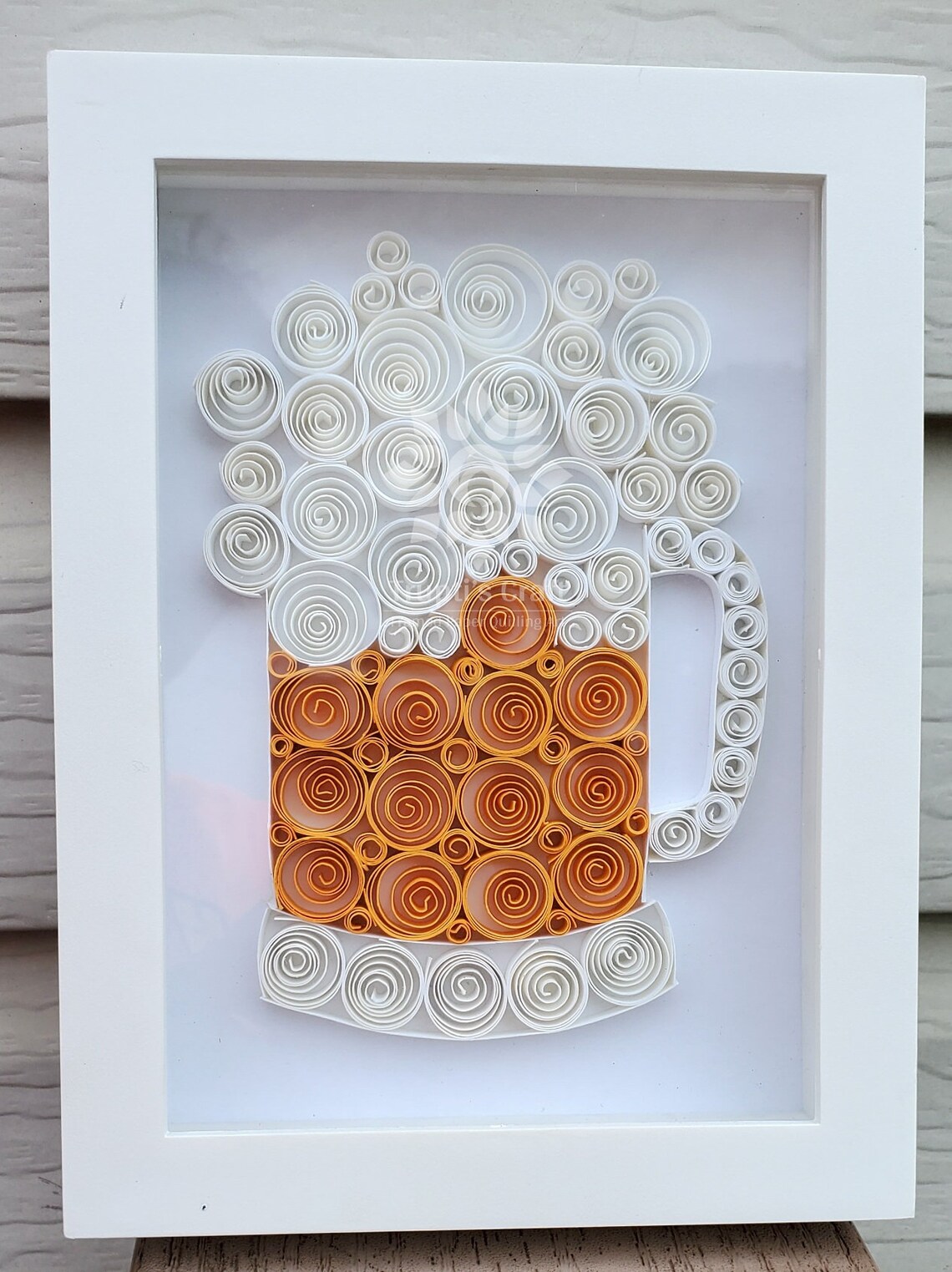 Paper Quilling Beer Mug Wall Décor/ Beer Mug Frame/ Gift for Etsy