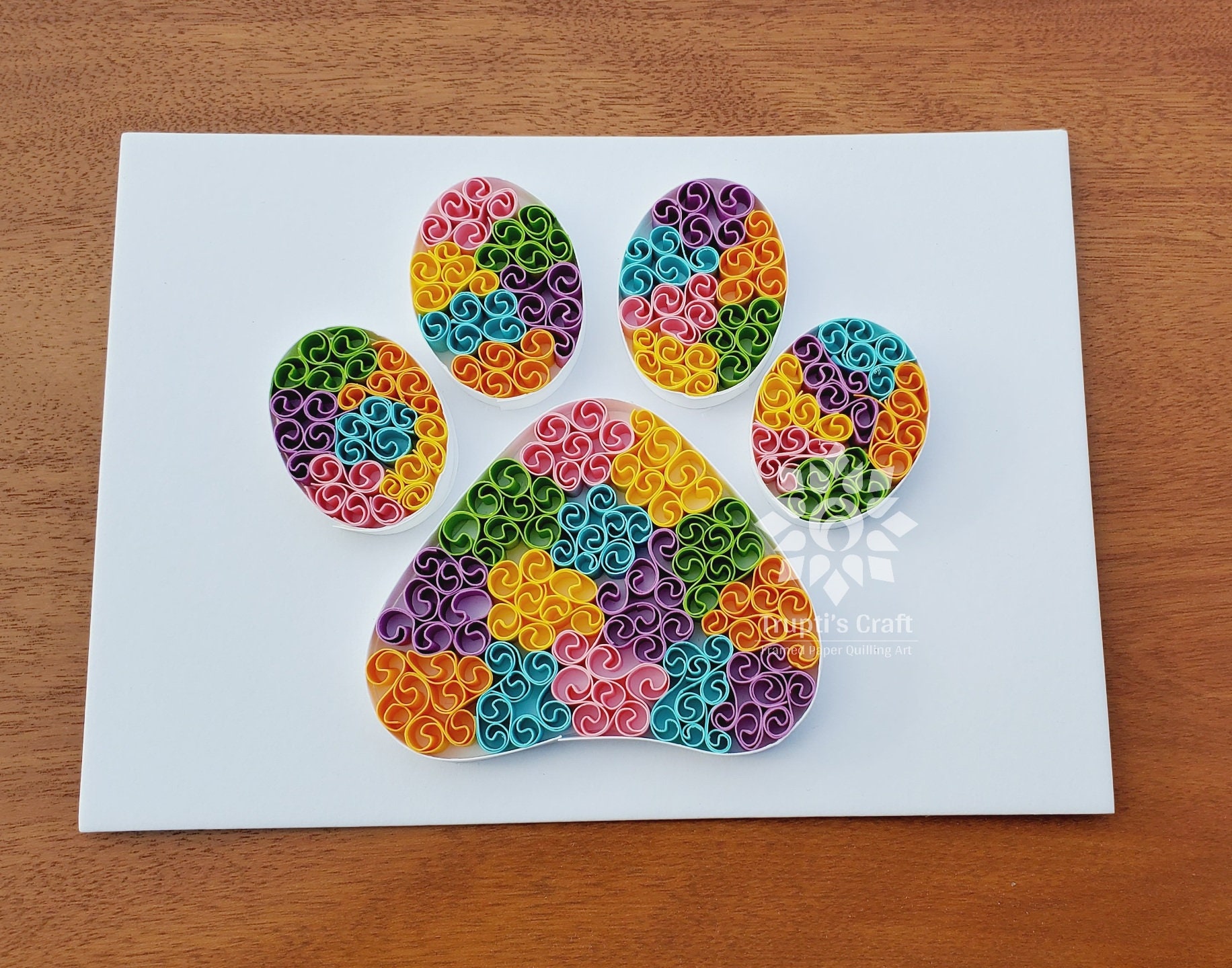 Quilling Kit for Paw Print Frame