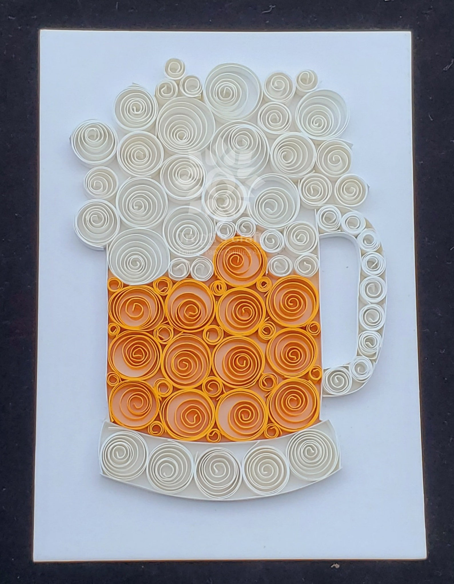 Paper Quilling Beer Mug Wall Décor/ Beer Mug Frame/ Gift for Beer Lover