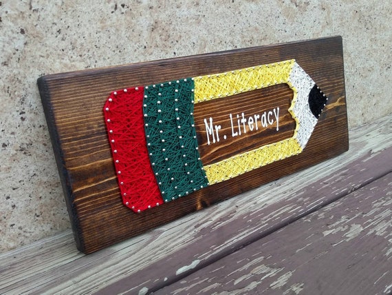 Back To School Teacher Appreciation Gift Pencil String Art Etsy