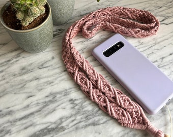 Dragonne numérique en macramé pour téléphone/appareil photo - PTA01 - téléchargement immédiat