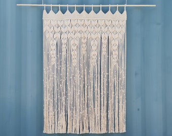 Boho Macrame Curtain Pattern – DIY Doorway Curtain (Digital Download)