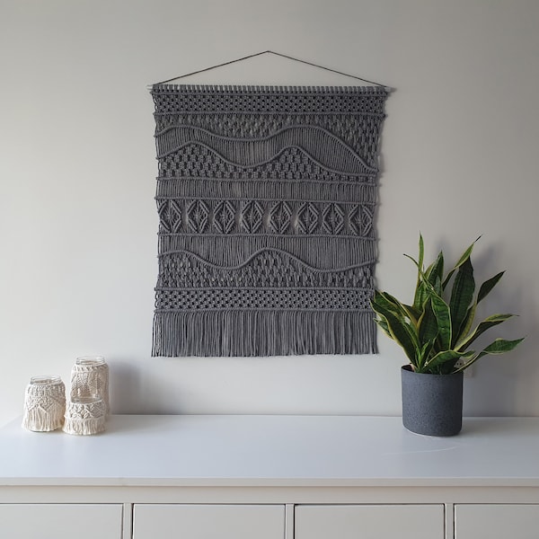 Digital Large Macrame Wall Hanging Pattern PDS60 - Instant Download