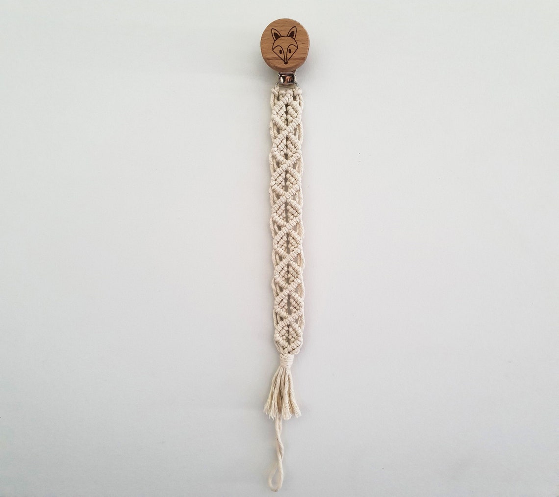 Digital Macrame Pacifier Clip Pattern PEA01 Instant Download Etsy