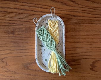 Digital Macrame Heart Keychain Pattern PA10 - Instant Download