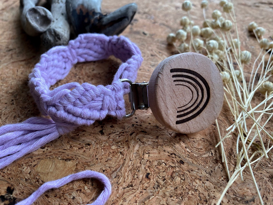 Digital Macrame Pacifier Clip Pattern PEA04 Instant Download Etsy