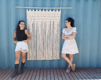 Macrame Door Curtain Pattern – Boho DIY Project (Digital Download)