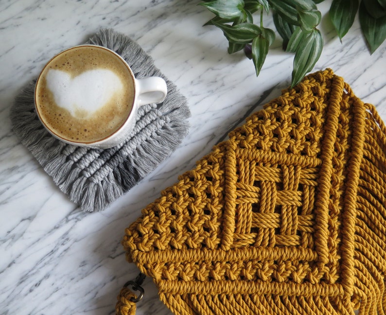 macrame clutch bag