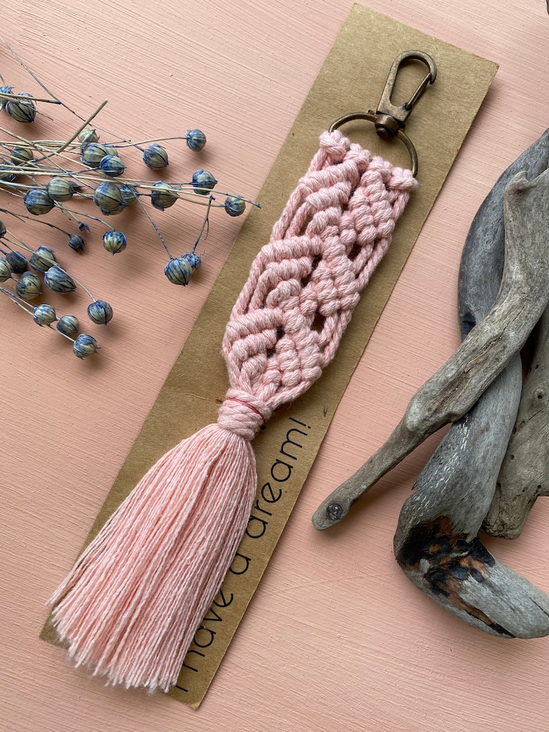 Digital Macrame Keychain Pattern PA06 Instant Download Etsy
