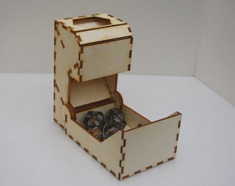 Folding Dice Tower for DnD and TTRPGs, Handmade