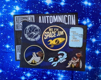 We Fix Space Junk Fourth Anniversary Sticker Pack