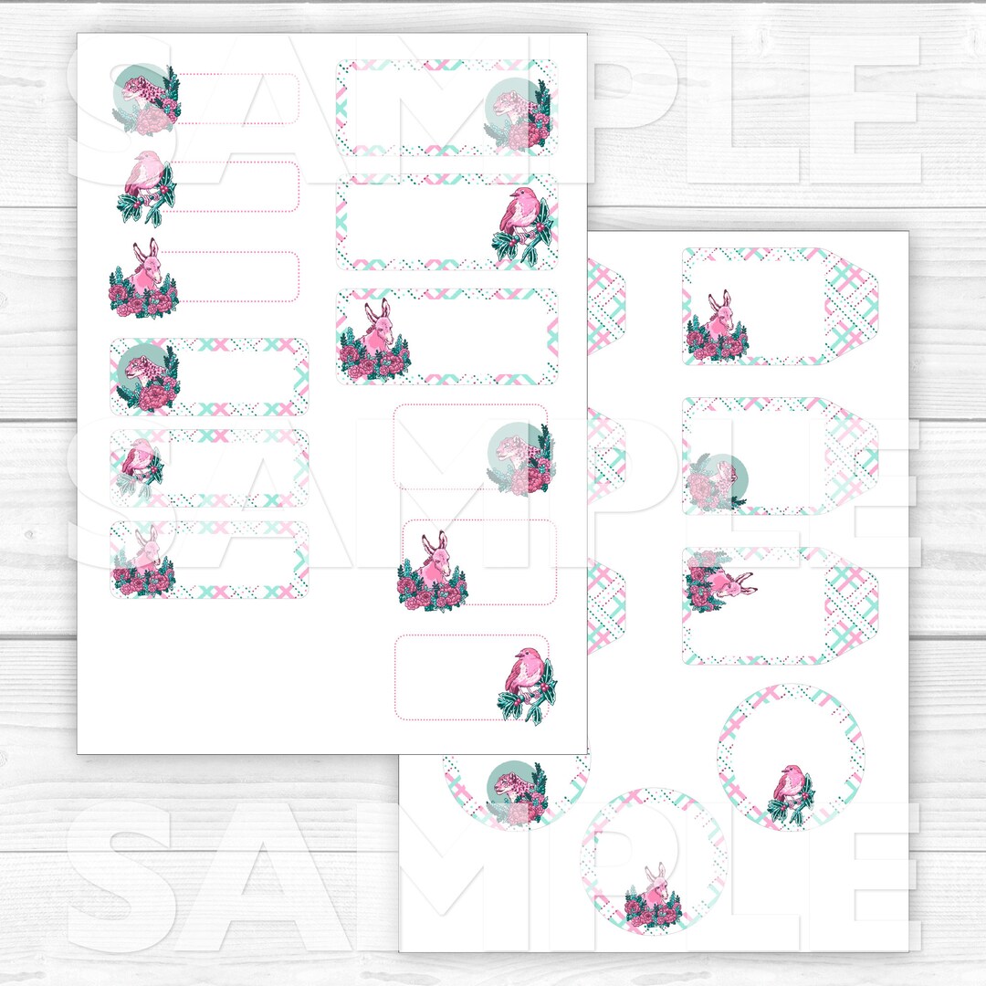 Printable Christmas Gift Tags | Holiday Present Labels (PDF) - Etsy