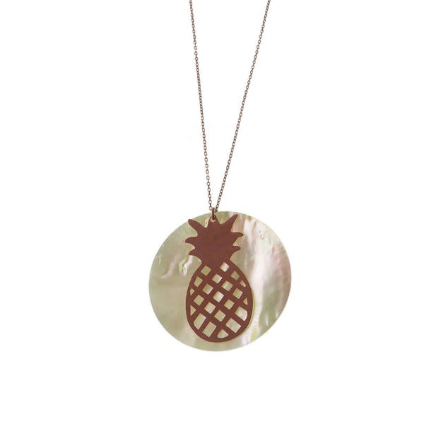 Pineapple Necklace Etsy